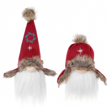 LED Christmas Tomte Gnome Scandinavian Tomte Nordic Style Ornament Faceless Doll