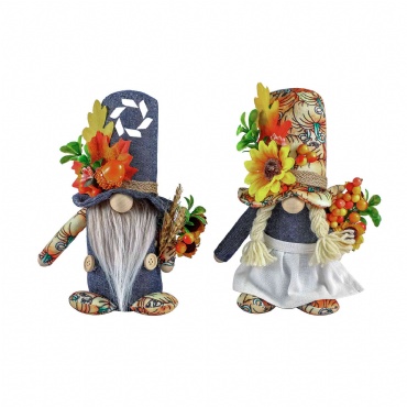 Thanksgiving Day Tomte Gnome Scandinavian Tomte Nordic Style Ornaments Faceless Doll