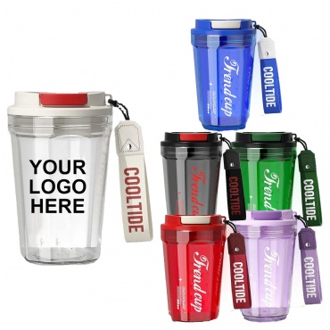 Reusable Cold Drink Cups 15 Oz with Lid Tritan BPA