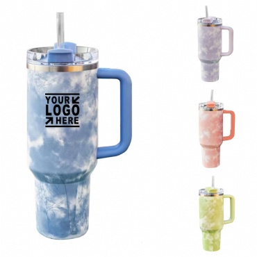 Tie-dye 40oz Stainless Thermos Cup