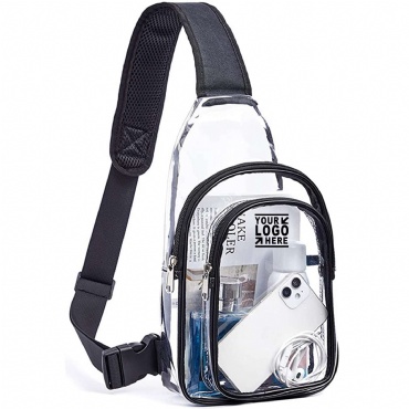 Custom Clear Transparent Sling Shoulder Backpack