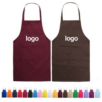 Chef Kitchen Apron With Adjustable Neck Straps And Pockets
