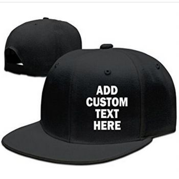 Blank Flat Bill Adjustable Snapback Cap Baseball Hat