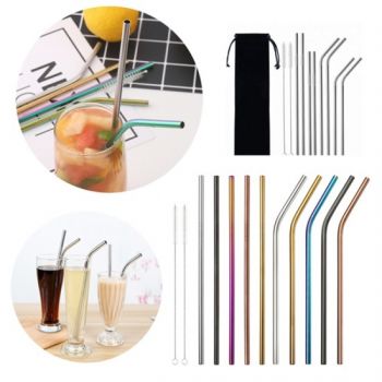 Stainless Steel Bent Straw