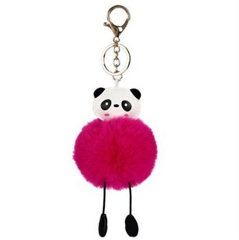 Fluffy Panda KeyChain