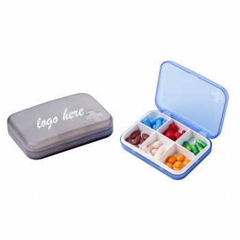 Rectangular Shape Medicine Pill Holder Container