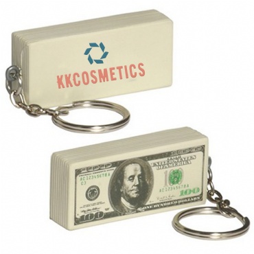 One-Hundred Dollar Bill Stress Reliever Key Chain