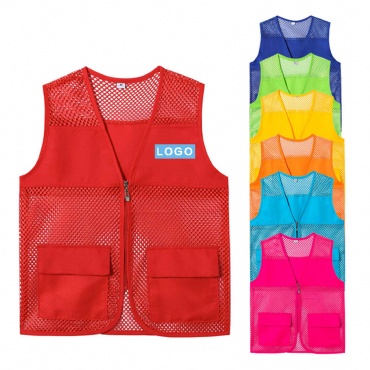 Custom Volunteer Workwear Advertising Shirt Vest
