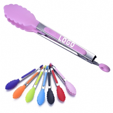 Custom 8'' inch Non-slip Kitchen Tongs