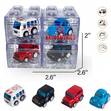 1/63 Customizable Push and Go Ambulance Model Cars