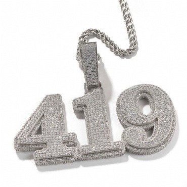 Customizable Bling Chain W/Pendant