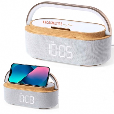 Portable 4 in 1 Bluetooth Speaker w/Wireless Charger