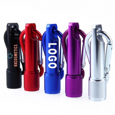 Mini Outdoor Strong Light Flashlight With Hiking Buckle