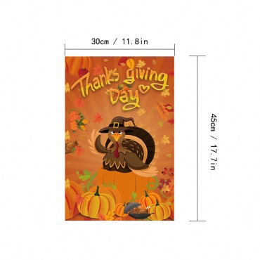 12''x18'' Thanksgiving Day Garden Flag