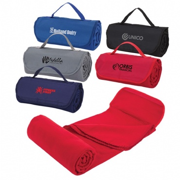 Roll-Up Fleece Travel Blanket