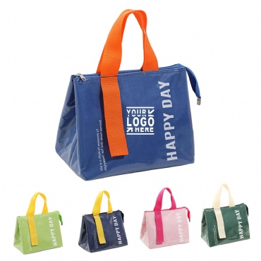 PU Thicken Waterproof Thermal Lunch Tote Bag