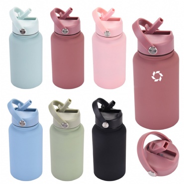 22Oz Portable 304 Vacuum Insulated Bottle W/Straw & Brush