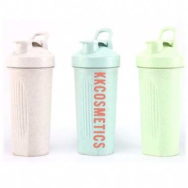 Customizable 24Oz Eco-Friendly Straw Shaker Cup w/Mix Ball