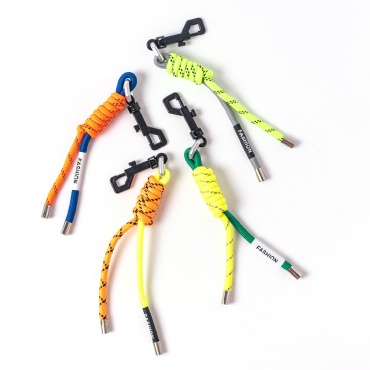 Two Colors Braided Cord Key Chain