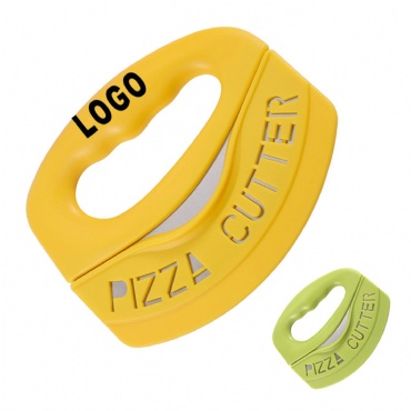 Hand-held Semicircular Pizza Cutter
