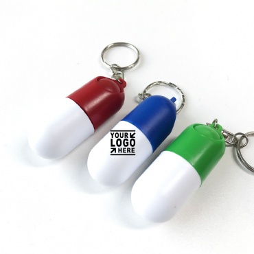 Capsule Pill Box/Key Chain