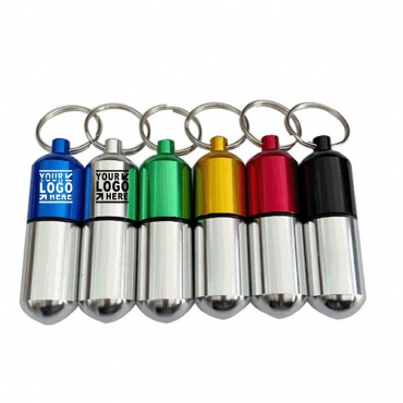 Outdoor Capsule Pill Box/Key Chain
