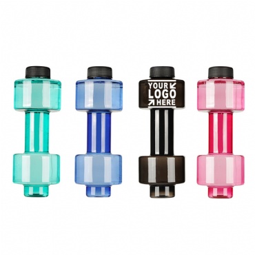 16 oz. Customizable Dumbbell-Shaped Water Bottle