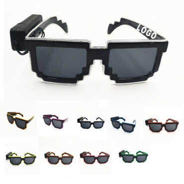 Mosaic Led Light Up Glowing Cold Light Glasses