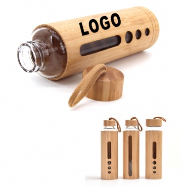 20 oz Bamboo Shell Glass Bottle