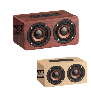 New Wooden Double Horn Bluetooth Speaker