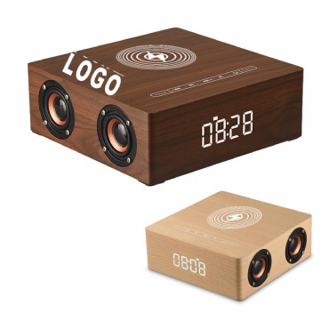 Custom Wooden Bluetooth Wireless Clock Speaker