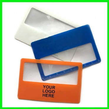 Credit Card Magnifier with Ruler
