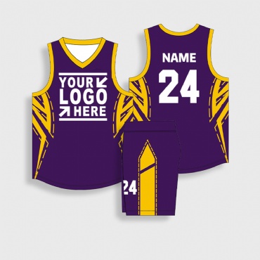 Multi-Color Customizable Men's Reversible Basketball Jerseys with Pants