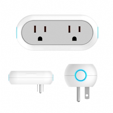 2.4G Dual Sockets WiFi Outlet Smart Plug