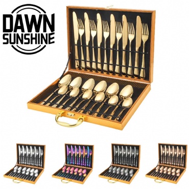 24 in 1 Stainless Steel Tableware Set