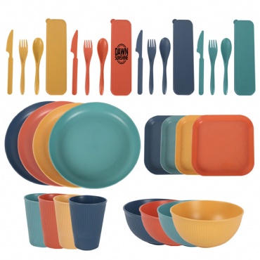 Wheat Straw Dinnerware Sets of 32