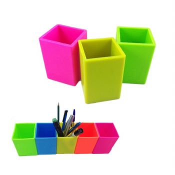 Square Silicone Pen Holder