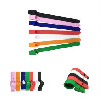 Silicone Slap Whistle Bracelet