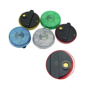 Clip-On Flashing Emergency Warning  LED Light -Round