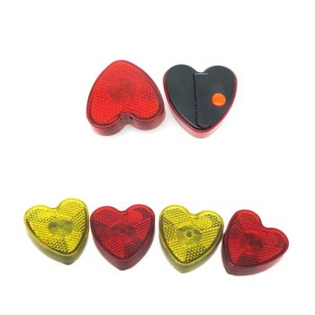 Clip-On Flashing Emergency Warning  LED Light -Heart