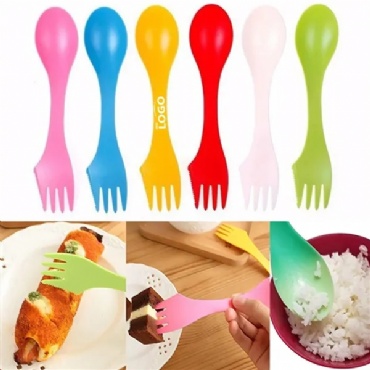3 In 1 Multi-functional Plastic Knife Fork Spoon