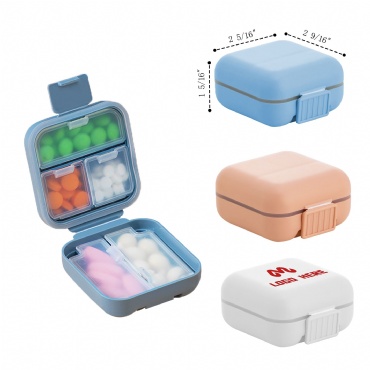 5 Compartments Portable Moisture Proof Small Pill Case