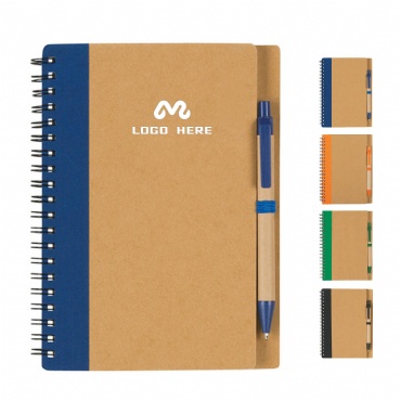 Eco-Inspired Spiral Notebook & Pen