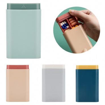 6-Compartment Pocket Pill Organizer