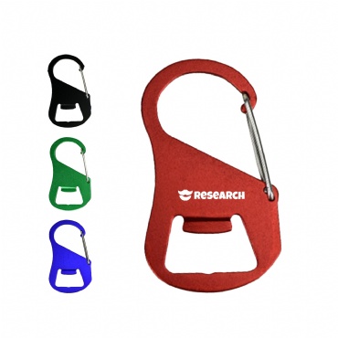 Portable & Durable Aluminum Carabiner Bottle Opener