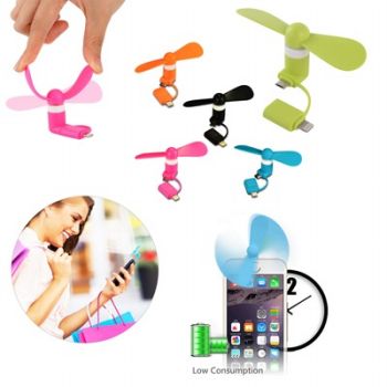 Micro Usb Flexible Mini cell phone Fan For Smartphones