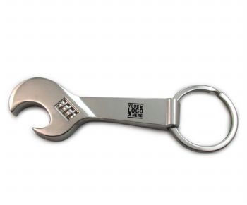 Wrench Wine Bottle Opener Keychain