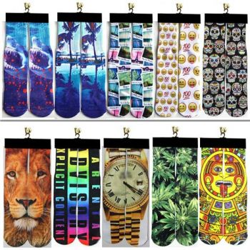Full Color Sublimated Dress Sock