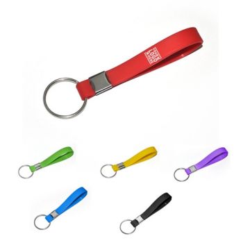 Silicone Rubber Wristband Keychain