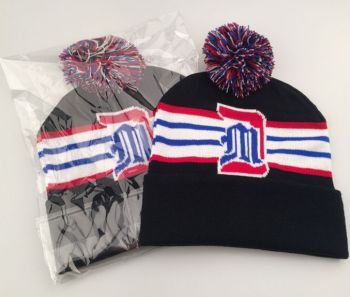 Acrylic Knit Beanie w/ Pom Pom